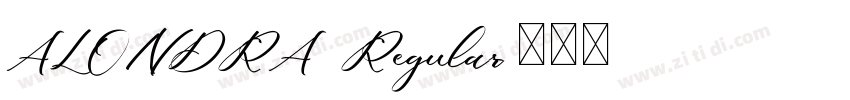 ALONDRA Regular字体转换 ALONDRA Regular字体转换